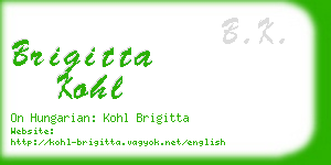 brigitta kohl business card